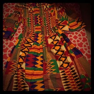 Ghanaian off shoulder dress